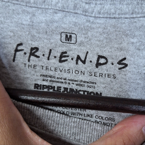 Ripple Junction Mens Womens FRIENDS TV Series Graphic T-Shirt Gray Unisex - Picture 6 of 9